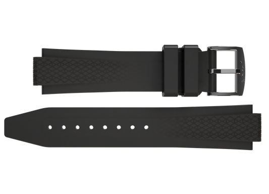 FKM-Kautschukarmband – Schwarz