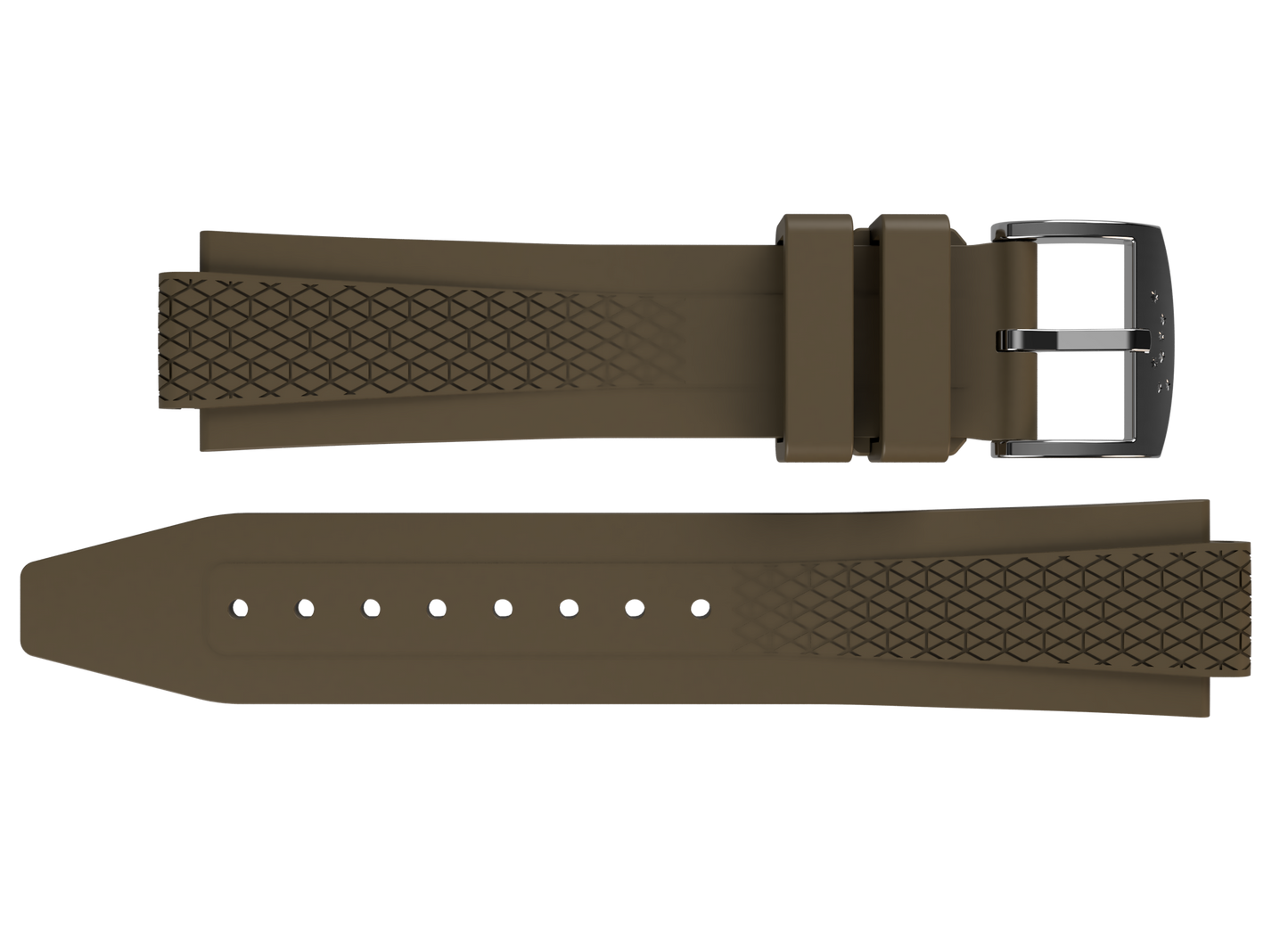 FKM-Kautschukarmband – Wüstenbraun